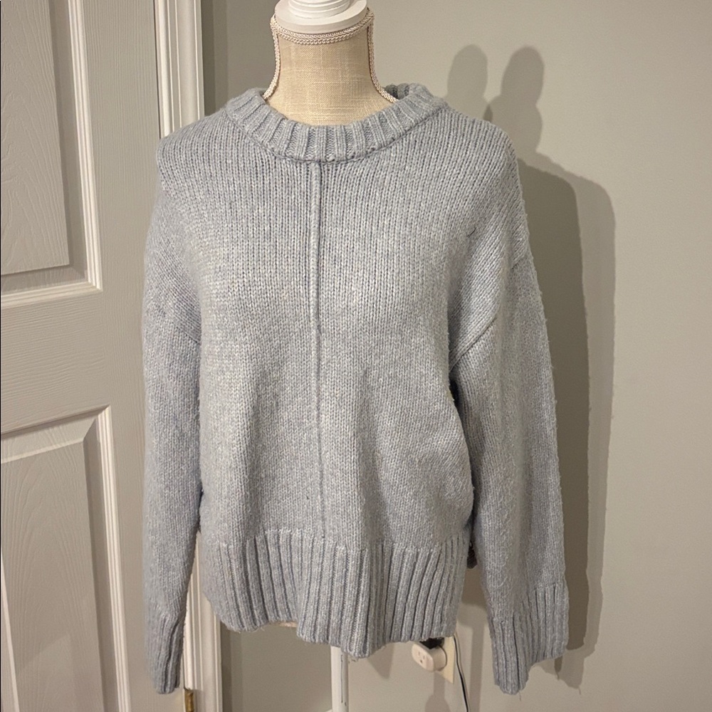 H&M Cozy Light Gray Knit Sweater